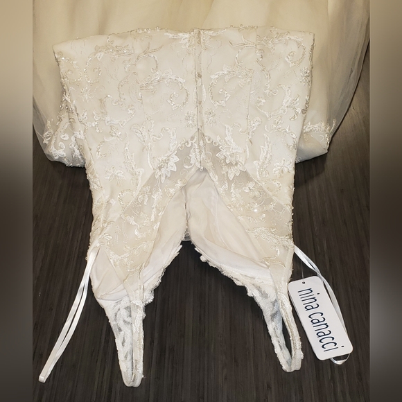 Nina Canacci Ivory Embroidered Wedding Dress - Picture 4 of 15